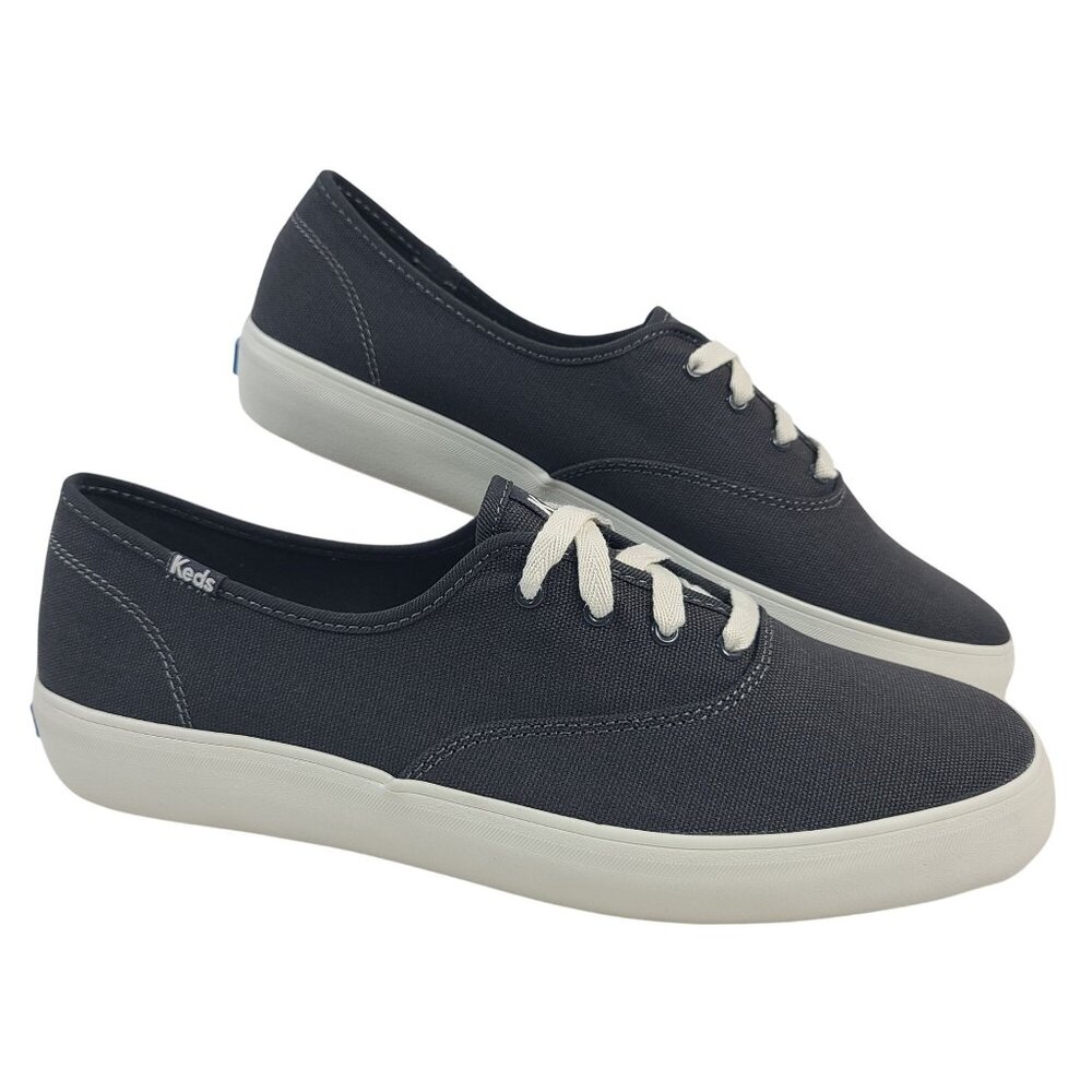 NEW Keds Women's Champion Canvas Sneakers Wide Fit Black Size 11